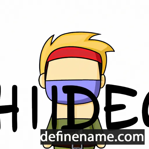 cartoon of the name Hideto