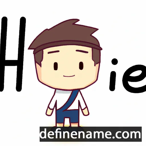 cartoon of the name Hiê