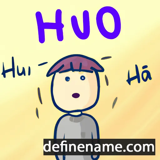 cartoon of the name Hiếu