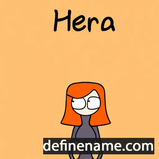 cartoon of the name Hieria