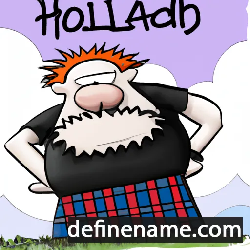 cartoon of the name Highland