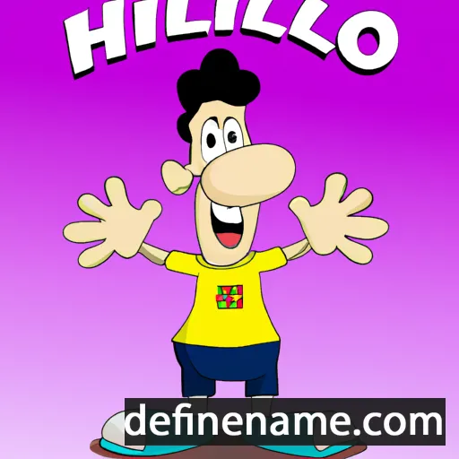 cartoon of the name Hilário