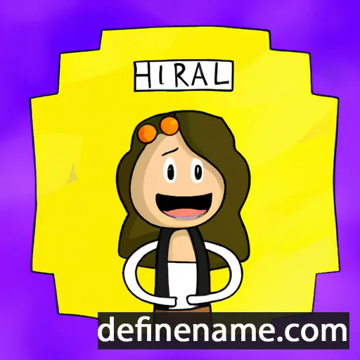 cartoon of the name Hilari