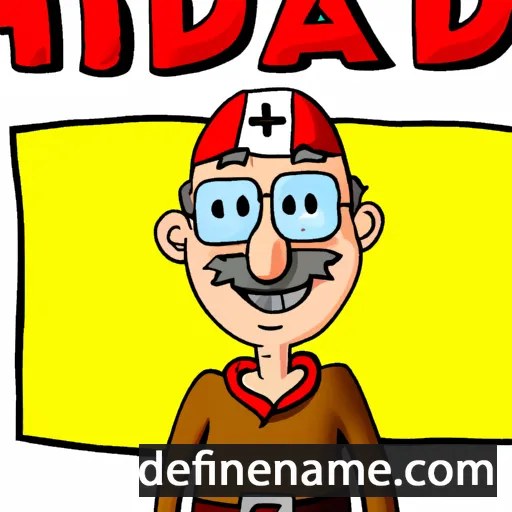 cartoon of the name Hildebad