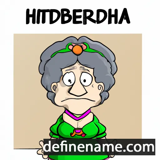 cartoon of the name Hildeberta