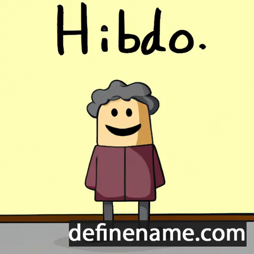 cartoon of the name Hildeberto