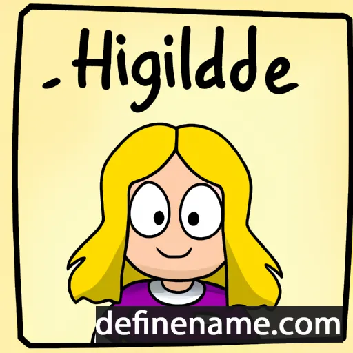 cartoon of the name Hildebjørg