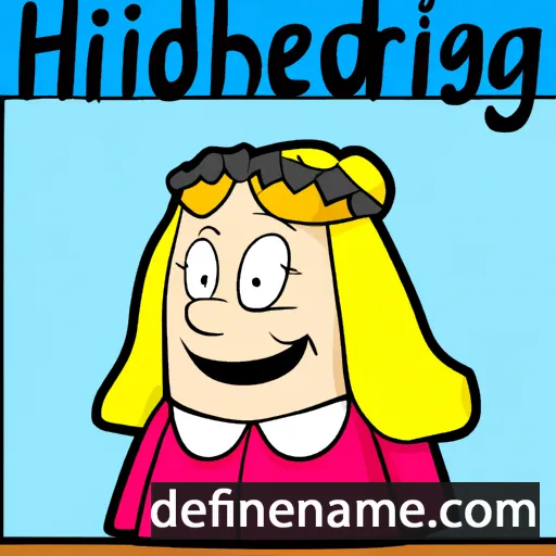 cartoon of the name Hildeborg