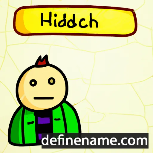 cartoon of the name Hilderich