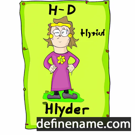 cartoon of the name Hilderyk