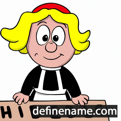 cartoon of the name Hildete