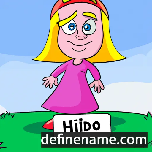 cartoon of the name Hildiko