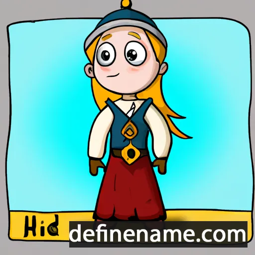 cartoon of the name Hildiríðr