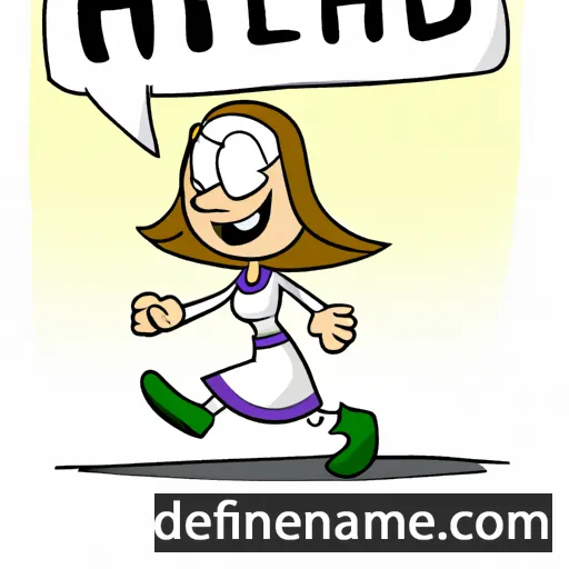 cartoon of the name Hildrun