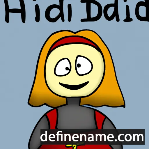 cartoon of the name Hildtrud