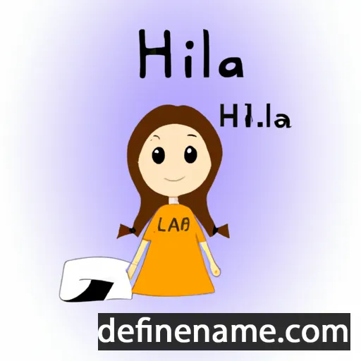 cartoon of the name Hilia