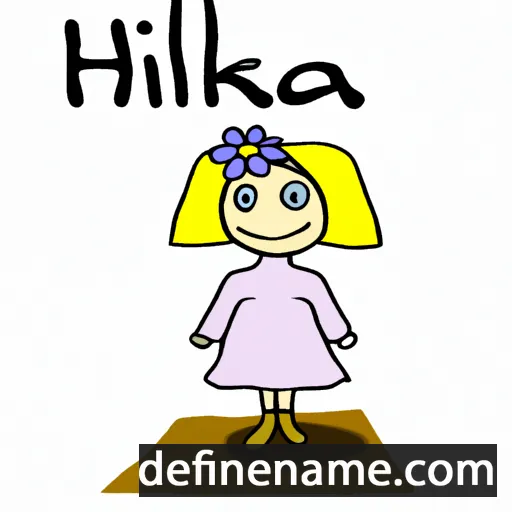 Hilkka cartoon