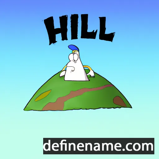 cartoon of the name Hill