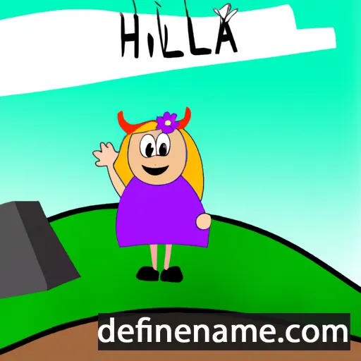 cartoon of the name Hillá