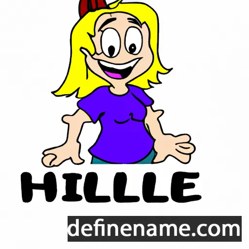 cartoon of the name Hillie