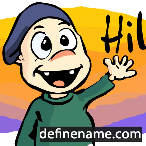 cartoon of the name Hillu