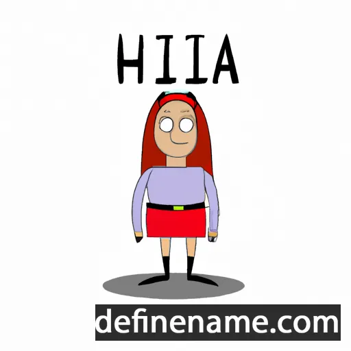 cartoon of the name Hilta