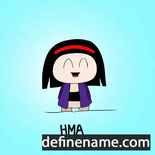 cartoon of the name Hima