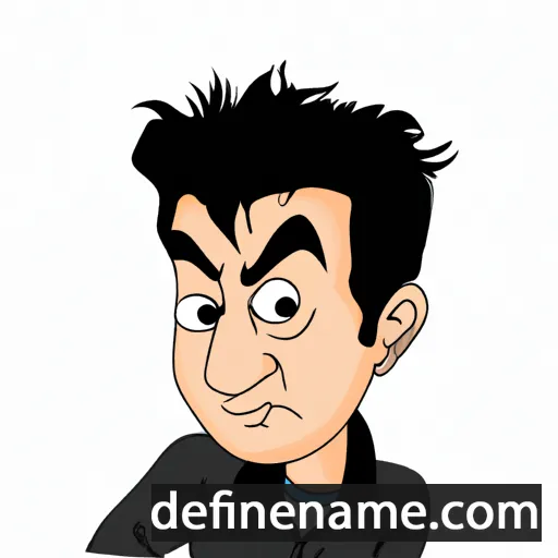 cartoon of the name Himanshu