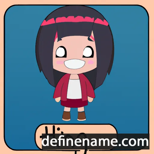 cartoon of the name Hinagi