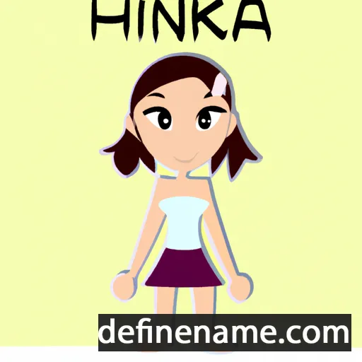 cartoon of the name Hinaka