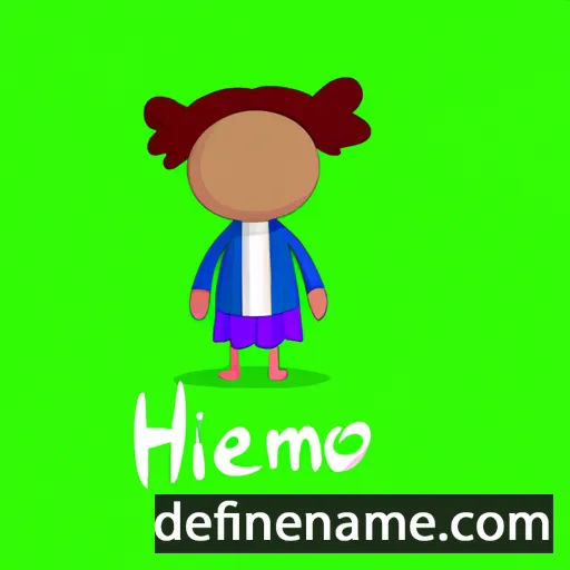 cartoon of the name Hinemoa