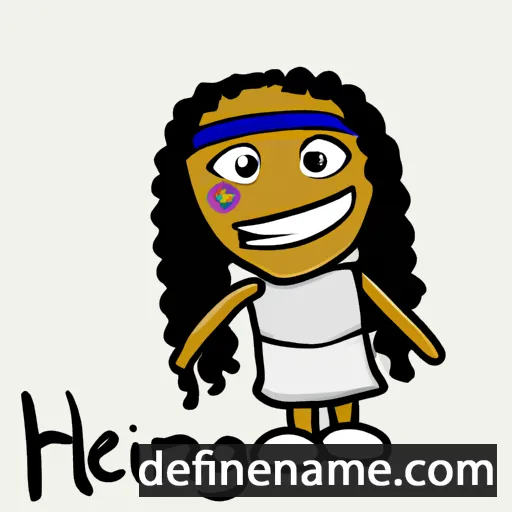 cartoon of the name Hinerangi