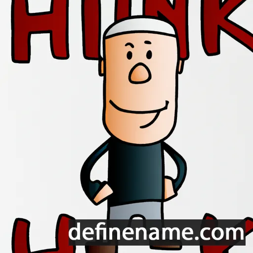 cartoon of the name Hinke