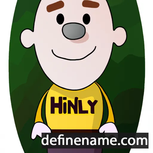 cartoon of the name Hinley