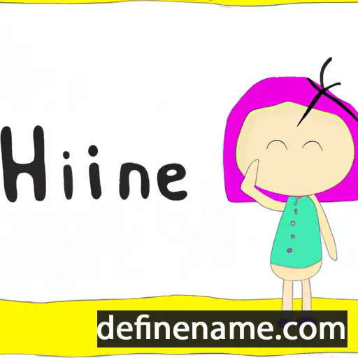 cartoon of the name Hinnie