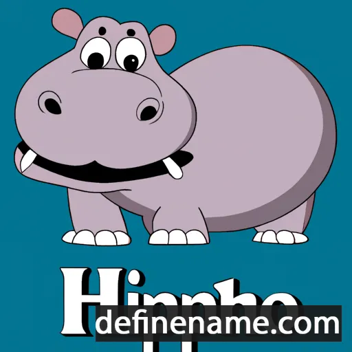 cartoon of the name Hippo