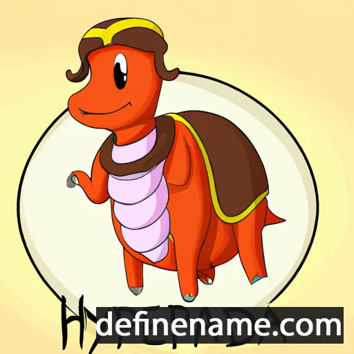 cartoon of the name Hippodameia