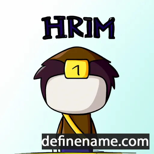 cartoon of the name Híram