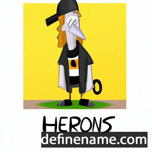 cartoon of the name Hīrons