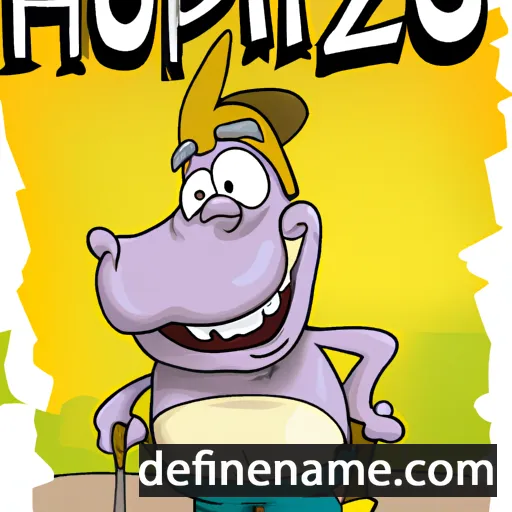 cartoon of the name Hippolütosz