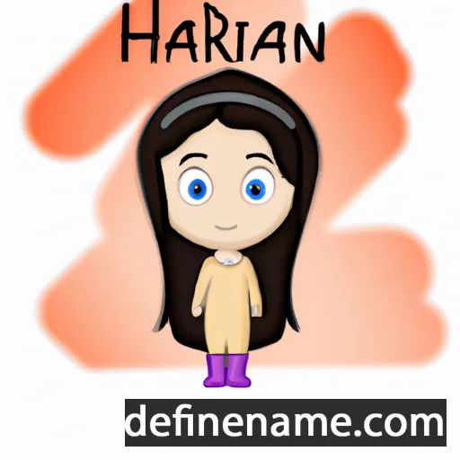 cartoon of the name Hiraani