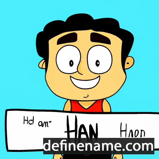 cartoon of the name Hiran