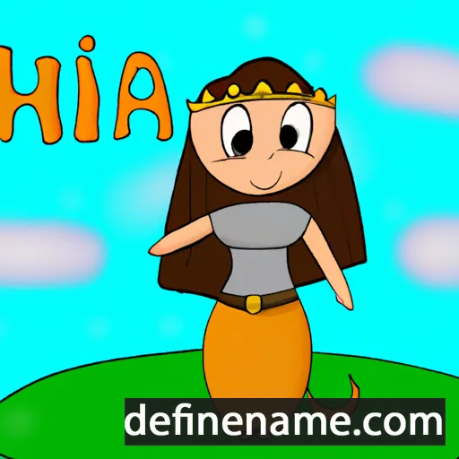 cartoon of the name Hirha