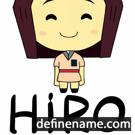 cartoon of the name Hiroe