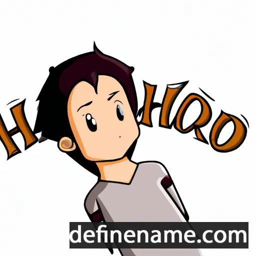 cartoon of the name Hiroharu