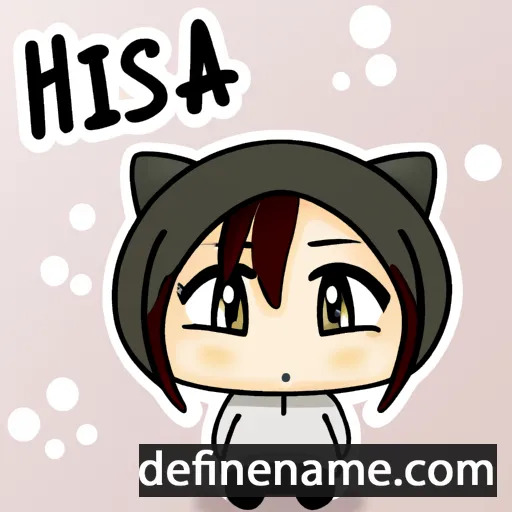 cartoon of the name Hisa