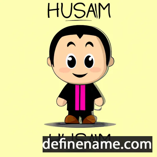 cartoon of the name Hisham ud-Din