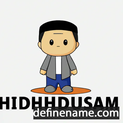 cartoon of the name Hishamuddin