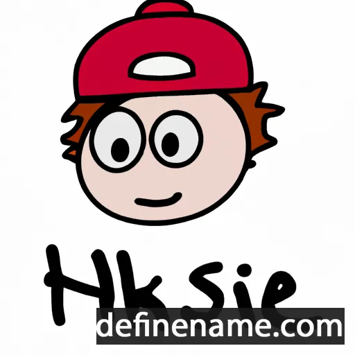 cartoon of the name Hiske