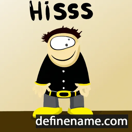 cartoon of the name Hiskias